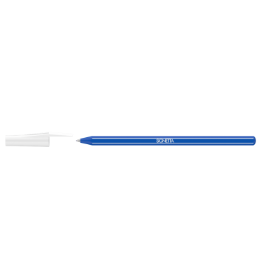 Golyóstoll 0,7mm, kupakos, Ico Signetta, írásszín kék