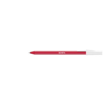Golyóstoll 0,7mm, kupakos, Ico Signetta, írásszín piros