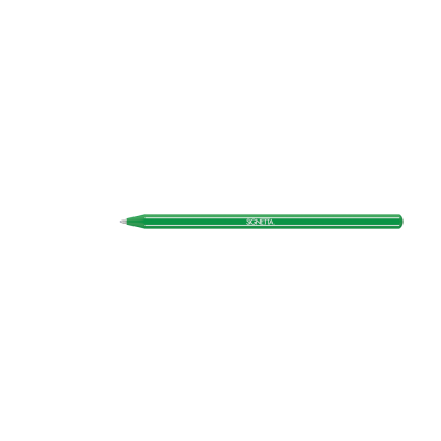 Golyóstoll 0,7mm, kupakos, Ico Signetta, írásszín zöld
