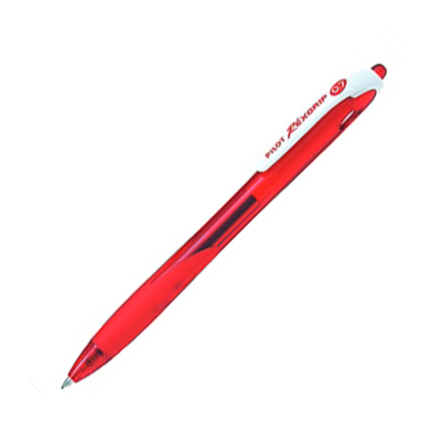 Golyóstoll 0,7mm, nyomógombos Rexgrip Fine Pilot, írásszín piros
