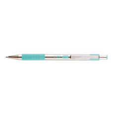Golyóstoll 0,7mm, pasztell zöld test, Zebra F-301, írásszín kék