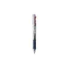 Golyóstoll átlátszó test, Zebra Clip on Slim 4C 4 színű