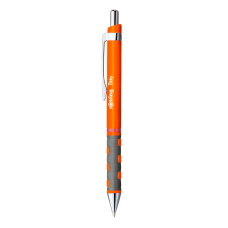 Golyóstoll neonnarancs test, Rotring Tikky III, írásszín kék