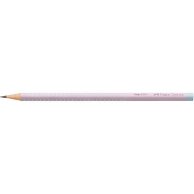 Grafitceruza B, háromszögletű GRIP 2001 Faber-Castell rózsa-égkék test