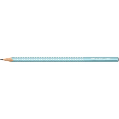 Grafitceruza B,háromszögletű SPARKLE metál Faber-Castell óceánkék test