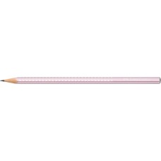 Grafitceruza B,háromszögletű SPARKLE metál Faber-Castell rózsa test