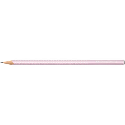 Grafitceruza B,háromszögletű SPARKLE metál Faber-Castell rózsa test