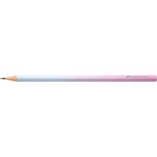 Grafitceruza B, háromszögletű színátmenetes Faber-Castell égkék-rózsa test