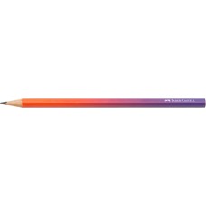 Grafitceruza B, háromszögletű színátmenetes Faber-Castell piros-lila test