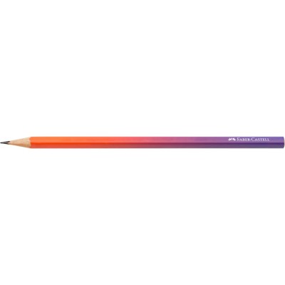Grafitceruza B, háromszögletű színátmenetes Faber-Castell piros-lila test