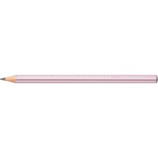 Grafitceruza B,metál háromszögletű SPARKLE Jumbo Faber-Castell rózsa test