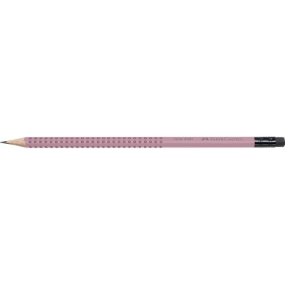 Grafitceruza B,radíros háromszögletű GRIP 2001 Faber-Castell rózsa test