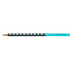 Grafitceruza HB, Grip 2001 Faber-Castell kéttónusú fekete-türkiz
