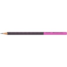 Grafitceruza HB,kéttónusú háromszögletű GRIP 2001 Faber-Castell fekete/rózsaszín test