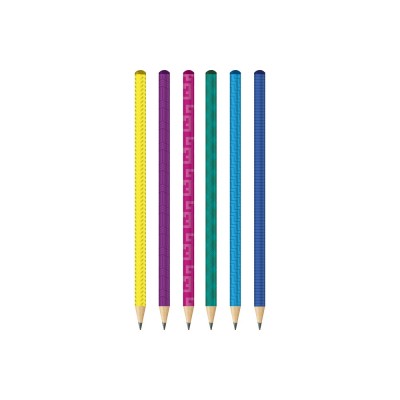 Grafitceruza HB, metál színű kerek test, Connect 72 db/csomag