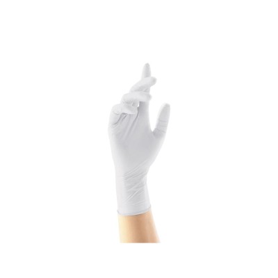 Gumikesztyű latex púderes XL 100 db/doboz, GMT Super Gloves fehér