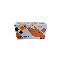 Gumikesztyű nitril púdermentes M 100 db/doboz Maxter/Guarder®Orange Diamond Prémium