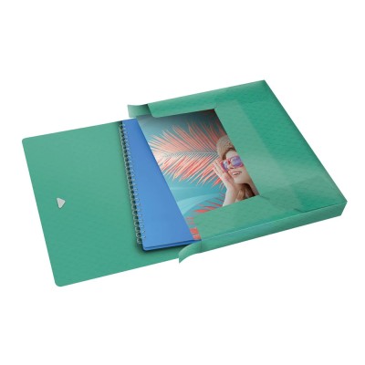 Gumis mappa A4 40 mm gerinc Jumbo Colour Breeze Esselte zöld