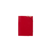 Gumis mappa A4, 400g. karton EVOffice piros