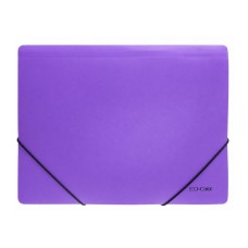 Gumis mappa A4, PP prespán mintás, Economix ibolya