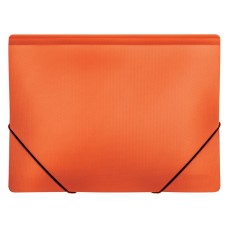 Gumis mappa A4, PP prespán mintás, Optima narancssárga