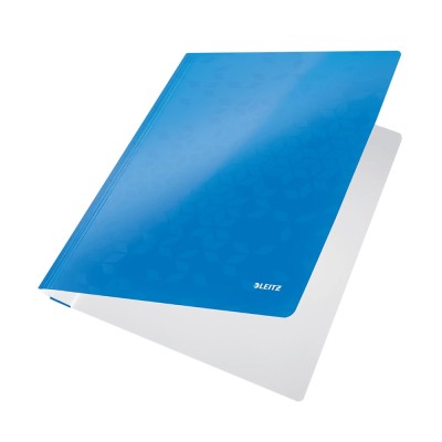 Gyorsfűző A4, laminált karton Leitz Wow, kék Gyorsfűző A4, laminált karton Leitz Wow, kék