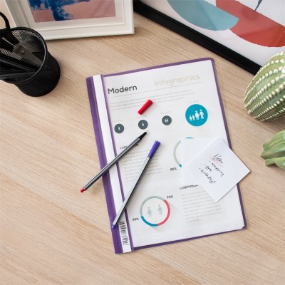 Gyorsfűző műanyag A4, PP Bluering® lila Gyorsfűző műanyag A4, PP Bluering® lila