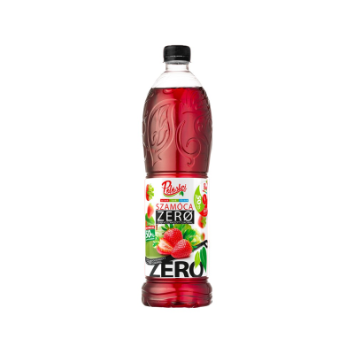 Gyümölcsszörp 1l, szamóca Zero Pölöskei DRS