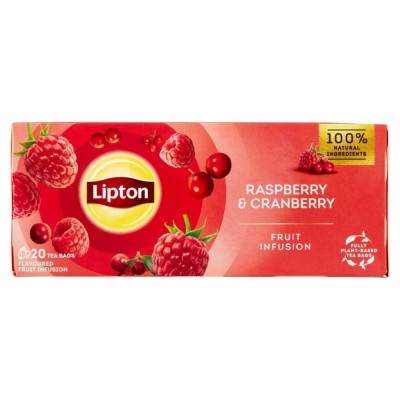 Gyümölcstea 20x1,6 g Lipton málna-áfonya