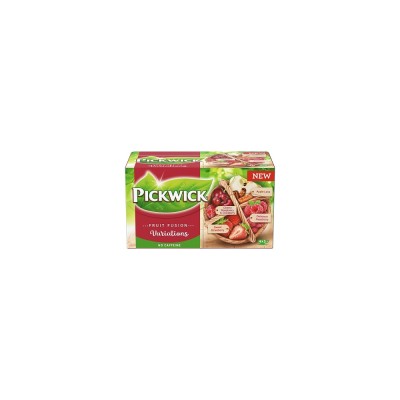 Gyümölcstea 20x2 g PickwickVariációk PIROS meggy, vörösáfonya, alma, eper és málna Gyümölcstea 20x2 g PickwickVariációk PIROS meggy, vörösáfonya, alma, eper és málna