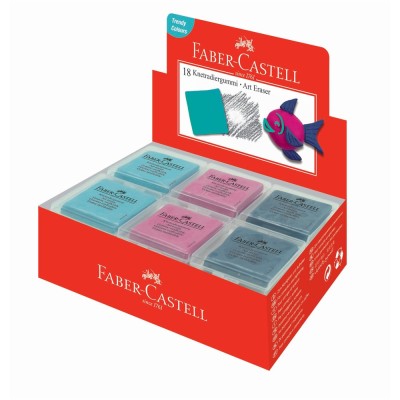 Gyurmaradír műanyag dobozban vegyes színben Faber-Castell türkiz,kék,szeder Gyurmaradír műanyag dobozban vegyes színben Faber-Castell türkiz,kék,szeder