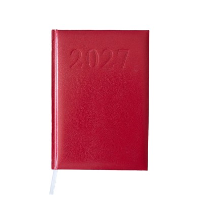 Határidőnapló agenda Standard A/5, napi, fehér lapokkal (bordó) 2027. Bluering®