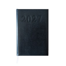 Határidőnapló agenda Standard A/5, napi, fehér lapokkal (fekete) 2027. Bluering®