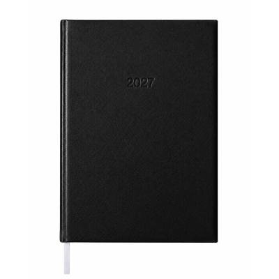 Határidőnapló agenda Standard B/5, heti fehér lapokkal fekete Bluering® 2027.