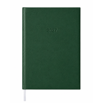 Határidőnapló agenda Standard B/5, heti fehér lapokkal zöld Bluering® 2027.