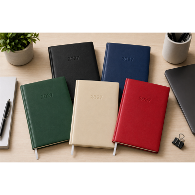 Határidőnapló agenda Standard B/5, napi fehér lapokkal bordó Bluering® 2027. Határidőnapló agenda Standard B/5, napi fehér lapokkal bordó Bluering® 2027.