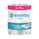 Papírtörlő konyhai 2 rétegű átmérő: 10,2 cm 50 lap/11 méter/tekercs 2 tekercs/csomag Esentis Clean_CPBC027 fehér