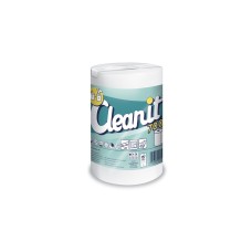 Papírtörlő konyhai 2 rétegű átmérő: 17,5 cm 476 lap/100 méter/tekercs 6 tekercs/karton Cleanit 700 Lucart_821724 fehér
