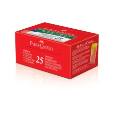 Hegyező 1 lyukú műanyag, tartályos 125LV Faber-Castell átlátszó test vegyes színben