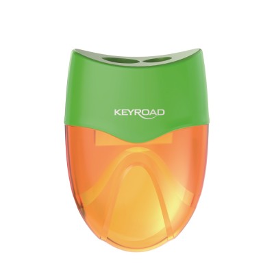 Hegyező 2 lyukú tartályos 12 db/display Keyroad Mellow vegyes színek