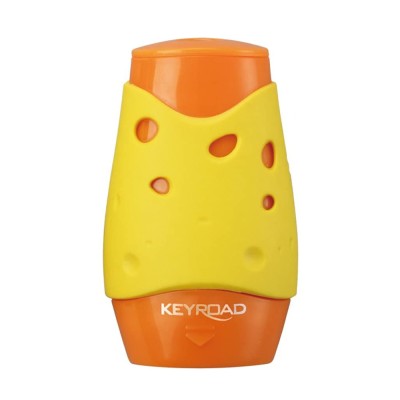 Hegyező 2 lyukú tartályos, fedeles Keyroad Cheese vegyes színek