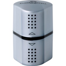 Hegyező 3lyukú tartályos GRIP 2001 Faber-Castell ezüst