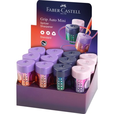 Hegyező GRIP mini tartályos Faber-Castell vegyes színátmenetes színben égkék-rózsa, türkiz-kék