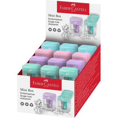 Hegyező mini tartályos Faber-Castell vegyes pasztell színben kék,rózsaszín,zöld,lila