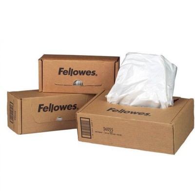 Hulladékgyűjtő zsákok iratmegsemmisítőhöz, 75-85 literes kapacitásig, Fellowes® 50 db/csomag