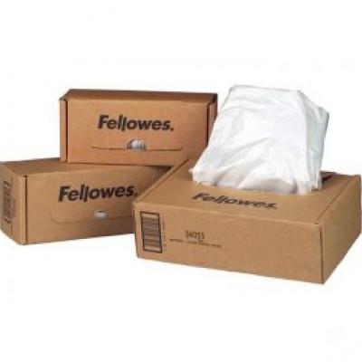 Hulladékgyűjtő zsákok iratmegsemmisítőhöz, 50-75 literes kapacitásig, Fellowes® 50 db/csomag
