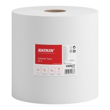 Ipari törlő 2 rétegű tekercses átmérő: 28 cm 1040 lap/260 méter/tekercs 2 tekercs/karton Katrin_458637 fehér