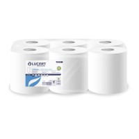 Ipari törlő 2 rétegű kitéphető dudával átmérő: 18 cm 460 lap 6 tekercs/karton Strong L-One Maxi450 Lucart _852275U fehér