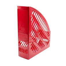 Iratpapucs 8cm, műanyag, 80x320x250mm, ARK piros