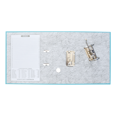 Iratrendező A4, 7,5cm,lapraszerelt, Bluering® Smart türkiz